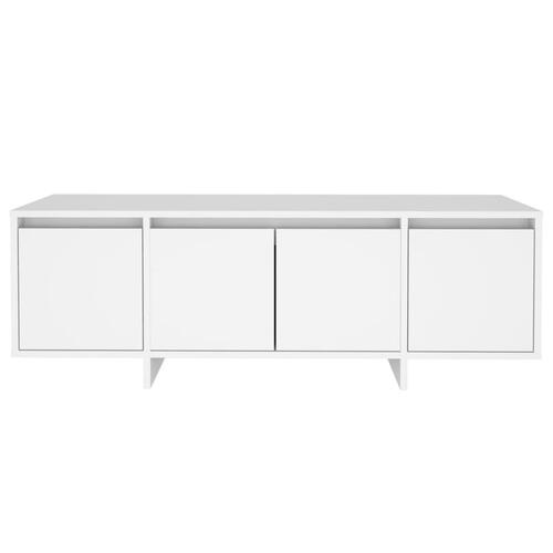 Tv-bord 120x30x40,5 cm konstrueret træ hvid