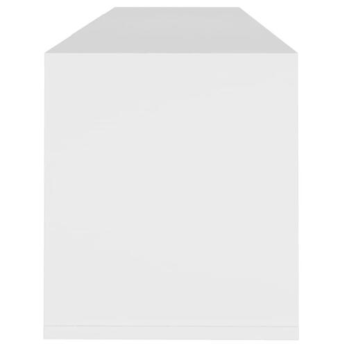 Tv-bord 120x30x40,5 cm konstrueret træ hvid