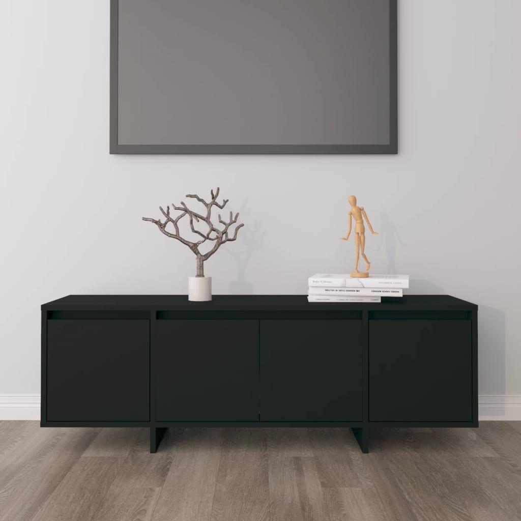 Tv-bord 120x30x40,5 cm konstrueret træ sort