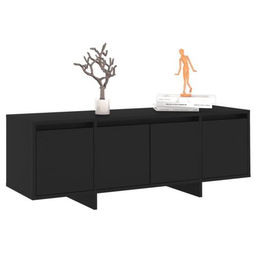Tv-bord 120x30x40,5 cm konstrueret træ sort
