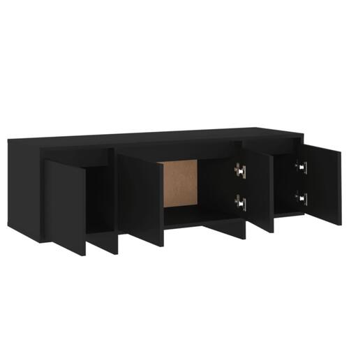 Tv-bord 120x30x40,5 cm konstrueret træ sort