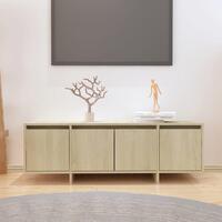 Tv-bord 120x30x40,5 cm konstrueret træ sonoma-eg