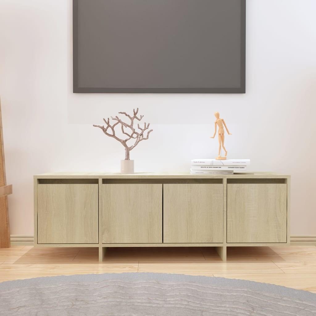 Tv-bord 120x30x40,5 cm konstrueret træ sonoma-eg
