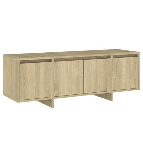 Tv-bord 120x30x40,5 cm konstrueret træ sonoma-eg