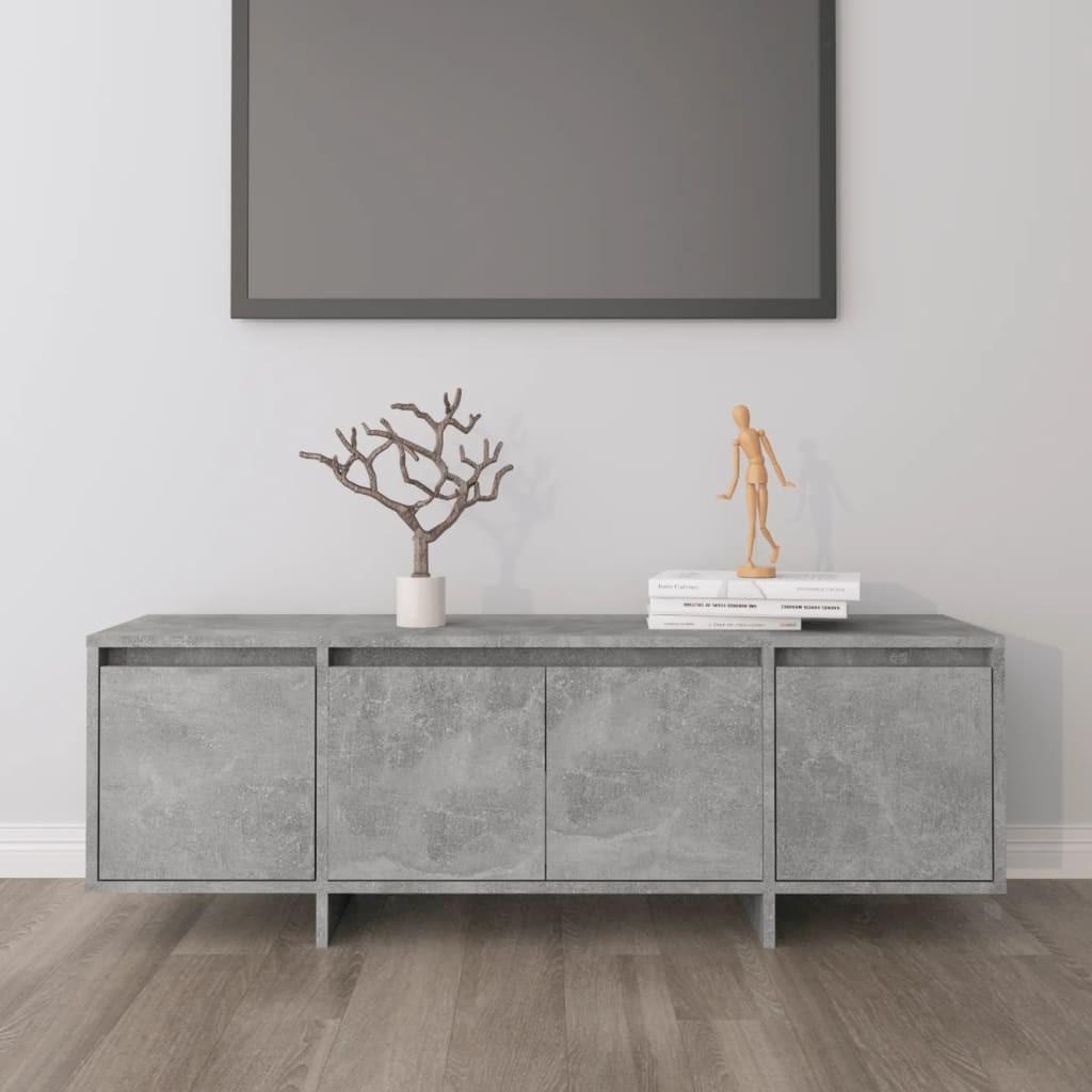 Tv-bord 120x30x40,5 cm konstrueret træ betongrå