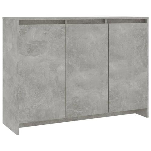 Skænk 102x33x75 cm konstrueret træ betongrå