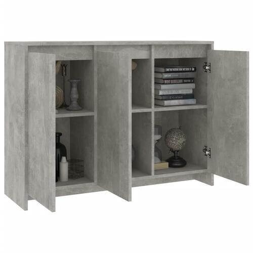 Skænk 102x33x75 cm konstrueret træ betongrå
