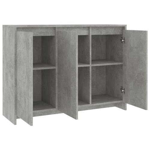 Skænk 102x33x75 cm konstrueret træ betongrå
