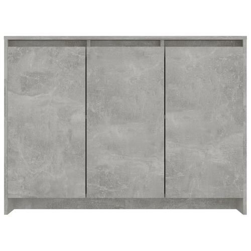 Skænk 102x33x75 cm konstrueret træ betongrå