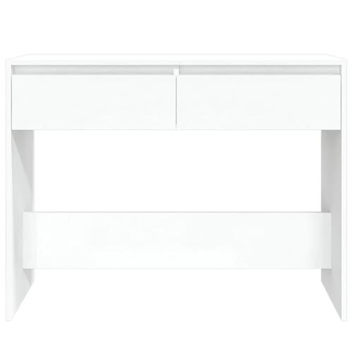 Konsolbord 100x35x76,5 cm konstrueret træ hvid