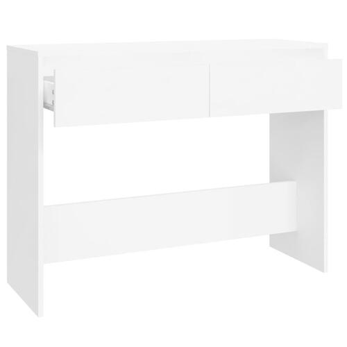 Konsolbord 100x35x76,5 cm konstrueret træ hvid