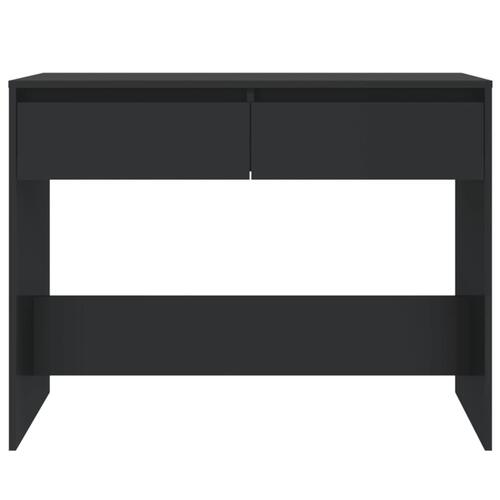Konsolbord 100x35x76,5 cm konstrueret træ sort