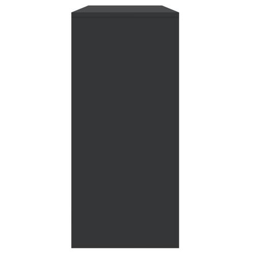 Konsolbord 100x35x76,5 cm konstrueret træ sort