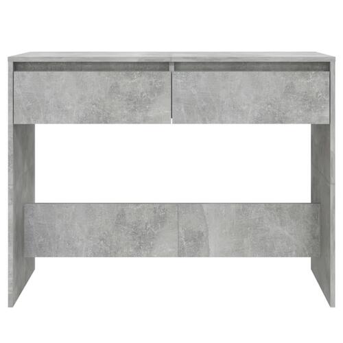 Konsolbord 100x35x76,5 cm konstrueret træ betongrå