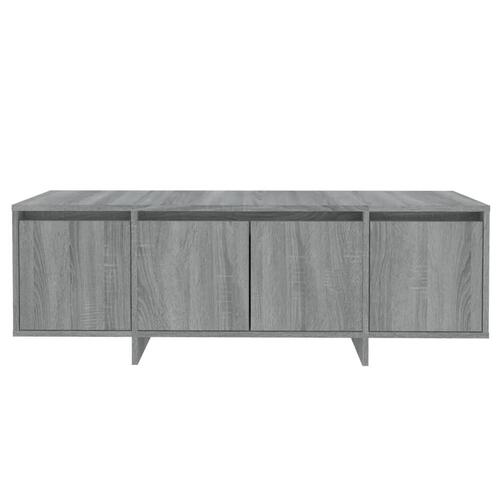 Tv-bord 120x30x40,5 cm konstrueret træ grå sonoma-eg