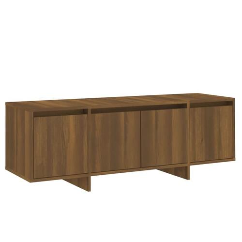 Tv-bord 120x30x40,5 cm konstrueret træ brun egetræsfarve