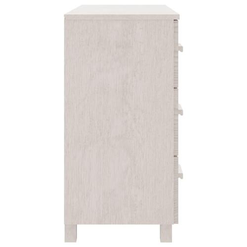 Skænk HAMAR 90x40x80 cm massivt fyrretræ hvid