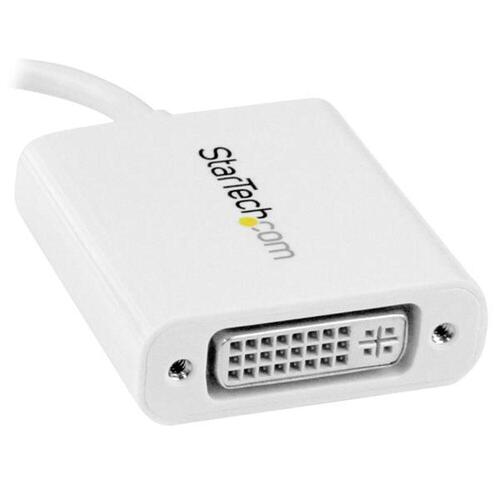 USB C til DVI-adapter Startech CDP2DVIW Hvid