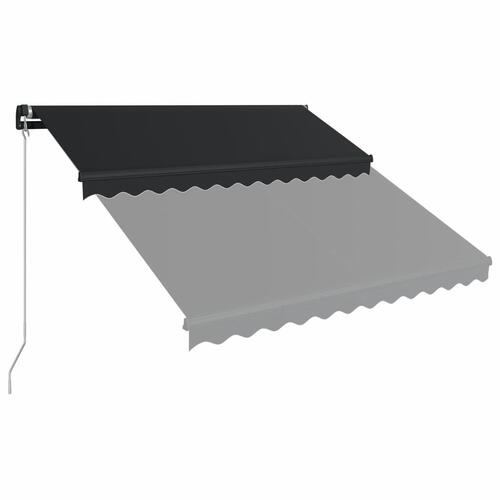 Foldemarkise manuel betjening 300 x 250 cm antracitgrå