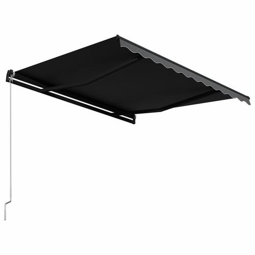 Foldemarkise manuel betjening 300 x 250 cm antracitgrå