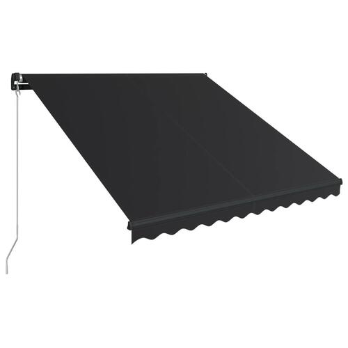 Foldemarkise med manuel betjening 350 x 250 cm antracitgrå