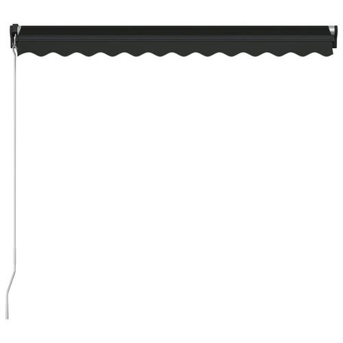 Foldemarkise med manuel betjening 350 x 250 cm antracitgrå