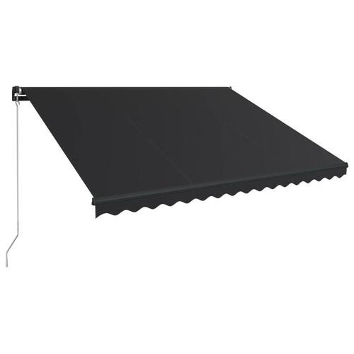 Foldemarkise manuel betjening 450 x 300 cm antracitgrå