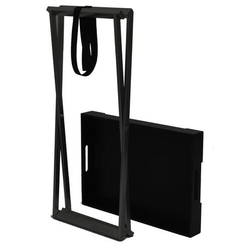 Foldbart bakkebord 48x34x61 cm MDF sort