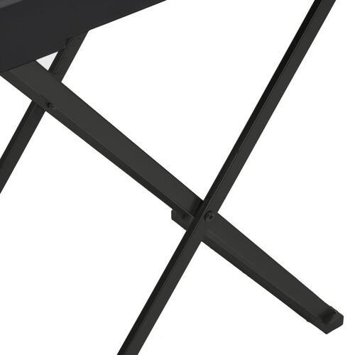 Foldbart bakkebord 48x34x61 cm MDF sort