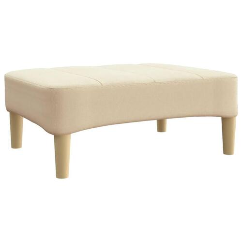 Fodskammel 78x56x32 cm stof cremefarvet