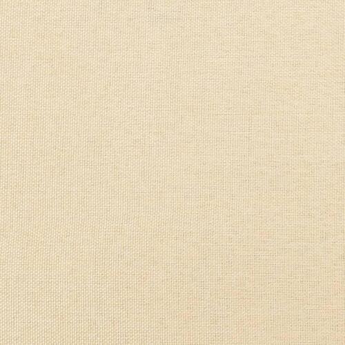 Fodskammel 78x56x32 cm stof cremefarvet