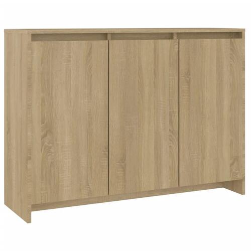 Skænk 102x33x75 cm konstrueret træ sonoma-eg