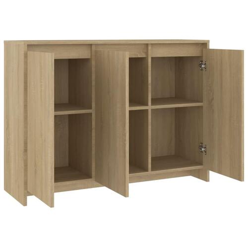 Skænk 102x33x75 cm konstrueret træ sonoma-eg