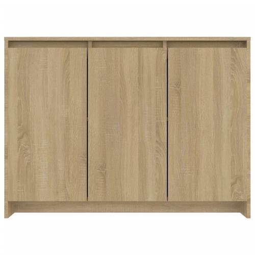 Skænk 102x33x75 cm konstrueret træ sonoma-eg