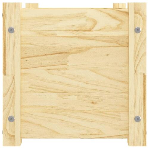 Plantekasser 2 stk. 60x31x31 cm massivt fyrretræ