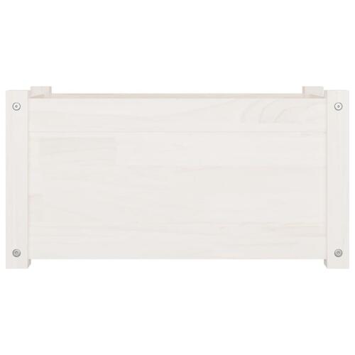 Plantekasse 60x31x31 cm massivt fyrretræ hvid