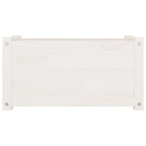 Plantekasser 2 stk. 60x31x31 cm massivt fyrretræ hvid