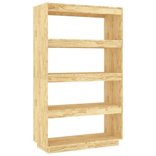 Bogreol/rumdeler 80x35x135 cm massivt fyrretræ