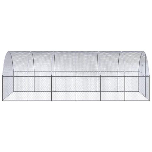 Hønsehus 3x6x2 m galvaniseret stål