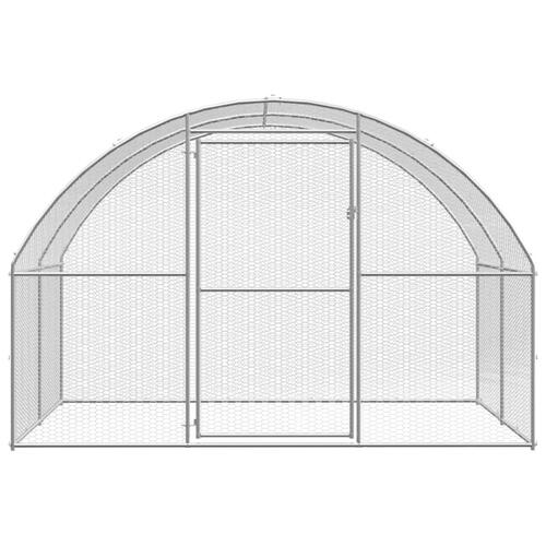 Hønsehus 3x6x2 m galvaniseret stål