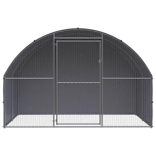 Hønsehus 3x2x2 m galvaniseret stål