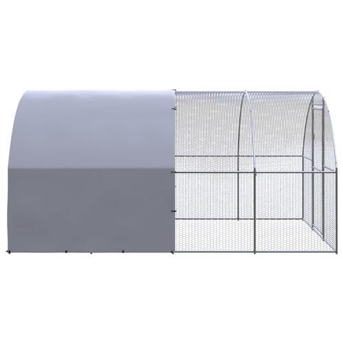 Hønsehus 3x4x2 m galvaniseret stål