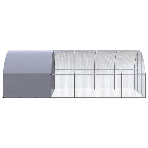 Hønsehus 3x6x2 m galvaniseret stål