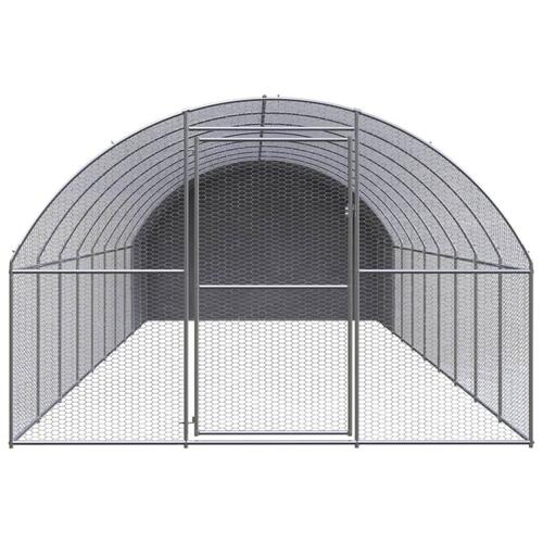 Hønsehus 3x10x2 m galvaniseret stål