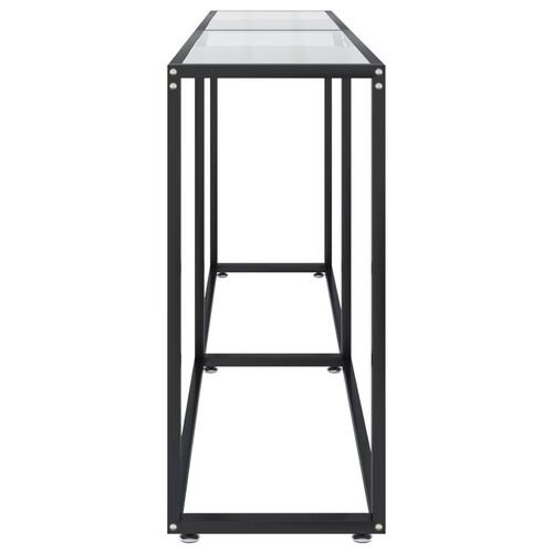 Konsolbord 180x35x75,5 cm hærdet glas transparent