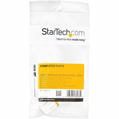 Startech PLATEBLANK beskyttelsesplader til PCI-slots - 10 stk., sort/sølv