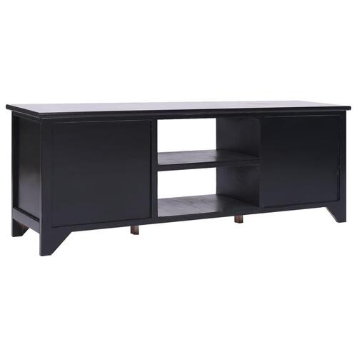 Tv-skab 108x30x40 cm massivt kejsertræ sort