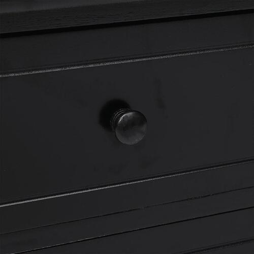 Tv-skab 108x30x40 cm massivt kejsertræ sort