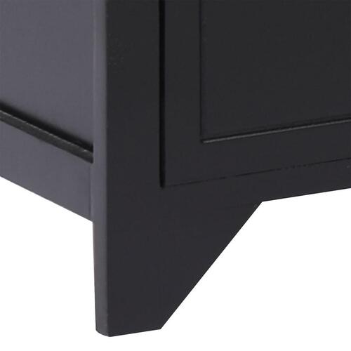 Tv-skab 108x30x40 cm massivt kejsertræ sort