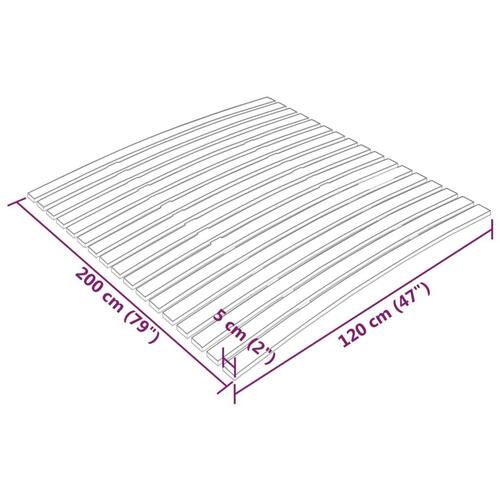 Lamelbund med 17 lameller 120x200 cm